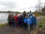 Mladí rybáři při výlovu v Buňkově 22.10.2014